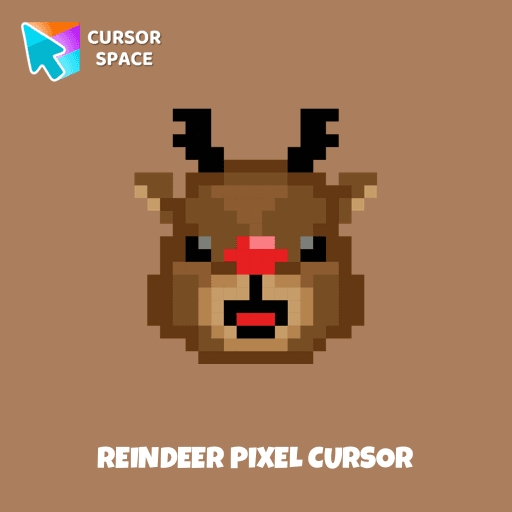 Reindeer Pixel cursor arrow cursor